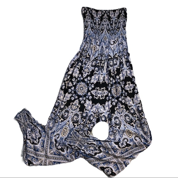 Free People Boho Strapless Jumpsuit - Picture 9 of 12